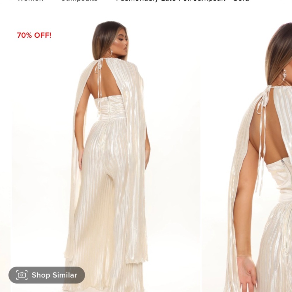 Foil jumpsuit
